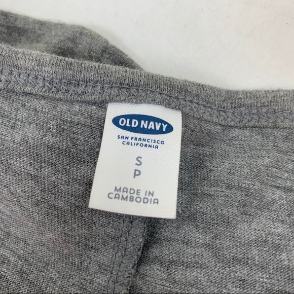 ✨5 FOR $25✨  Old Navy Gray Cotton Short Sleeve T-Shirt Dress - Picture 4 of 7